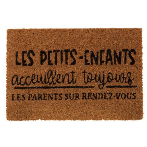 DOOR MAT PETITS-ENFANTS COCONUT NATURAL BLACK
