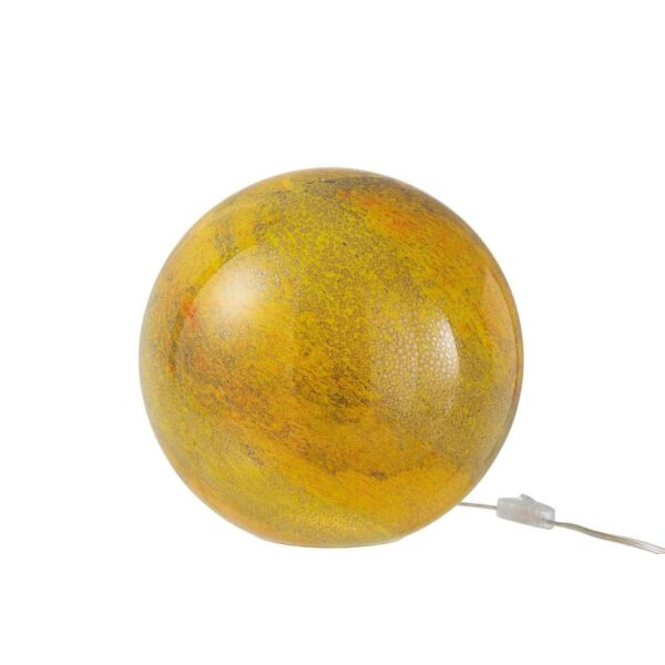 LAMP DANY STRIPES ROUND GLASS YELLOW LARGE