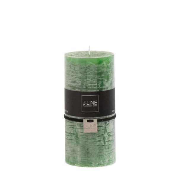 CYLINDER CANDLE LIGHT GREEN L -52H