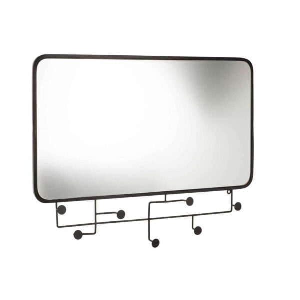 MIRROR ARLO HOOKS WIDE BLACK