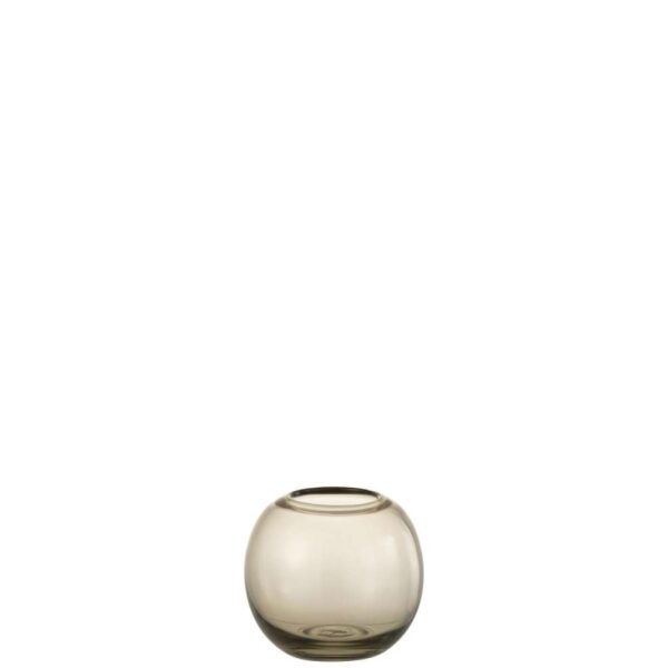 VASE NORMA GLASS GREY SMALL