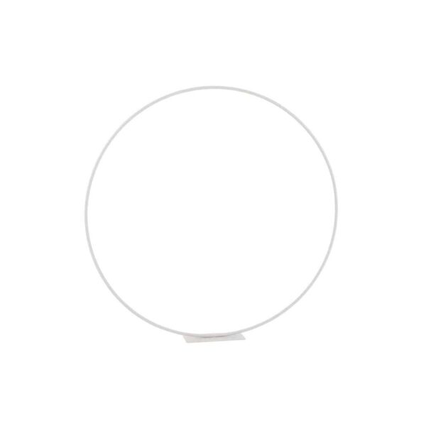 RING ON FOOT METAL WHITE LARGE