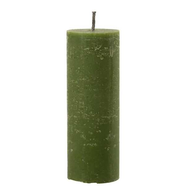 OUTDOOR CANDLE PILLAR PARAFFIN GREEN EXTRA LARGE-50HOURS
