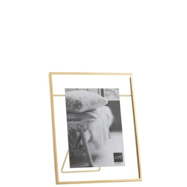 PHOTO FRAME 13X18 TRANSPARENT METAL GOLD LARGE