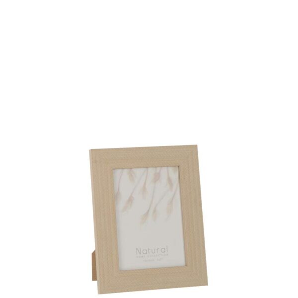 PHOTO FRAME 13X18 WOVEN TEXTURE POLYSTYRENE LIGHT BEIGE