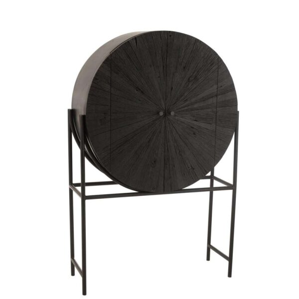 CABINET BAR SHANIL RECYCLED WOOD/MDF BLACK