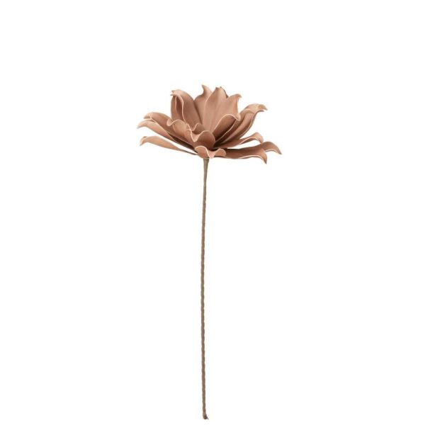 FLOWER BRANCH SHORT LEAVES 1 HEAD EVA NUDE PINK