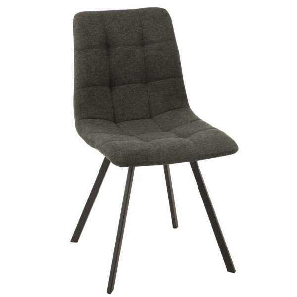 CHAIR BABETTE TEXTILE/METAL DARK GREY
