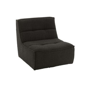 ARMCHAIR SWIVEL SQUARE FOAM BLACK
