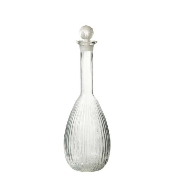 CARAFE STRIPES GLASS TRANSPARENT