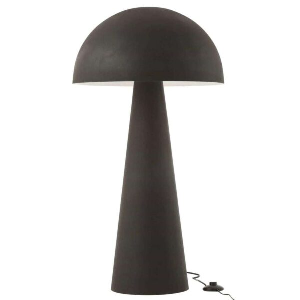 LAMP MUSHROOM METAL MATTE BLACK EXTRA LARGE