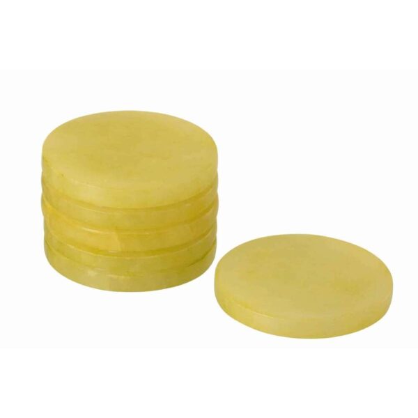 COASTER 6PARTS ALABASTER YELLOW