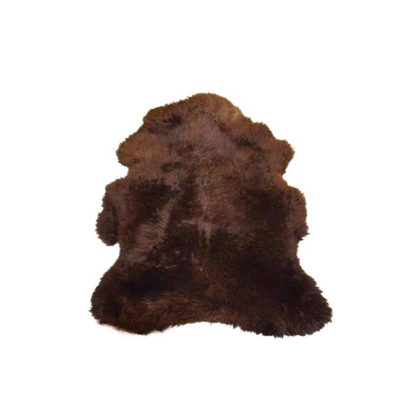 FLOOR MAT LONG SHEEP SKIN BROWN