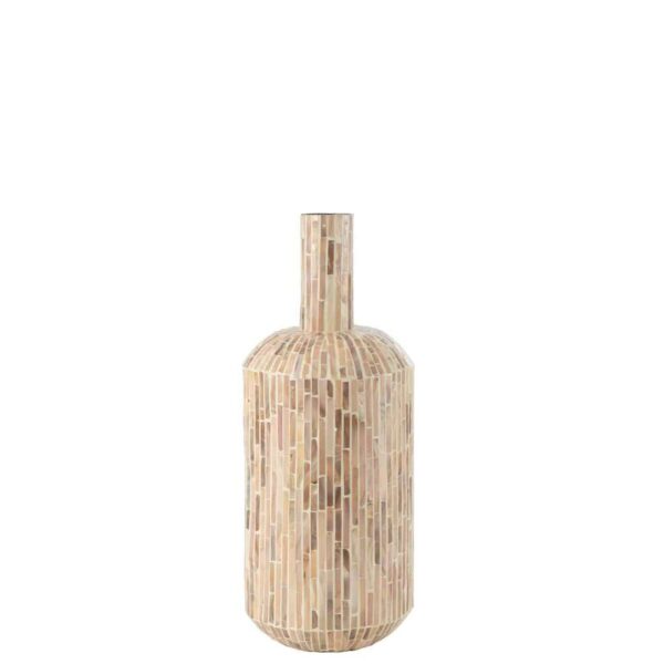 VASE NUYE DROP SHELLS/PAPER BEIGE