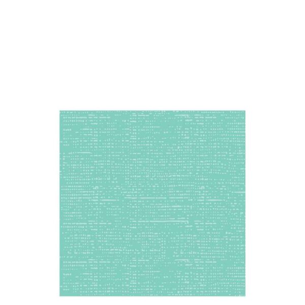 PACK 12 NAPKINS TEXTTILE TOUCH PAPER TURQUOISE LARGE