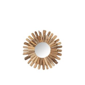 MIRROR ROUND DRIFTWOOD NATURAL MEDIUM