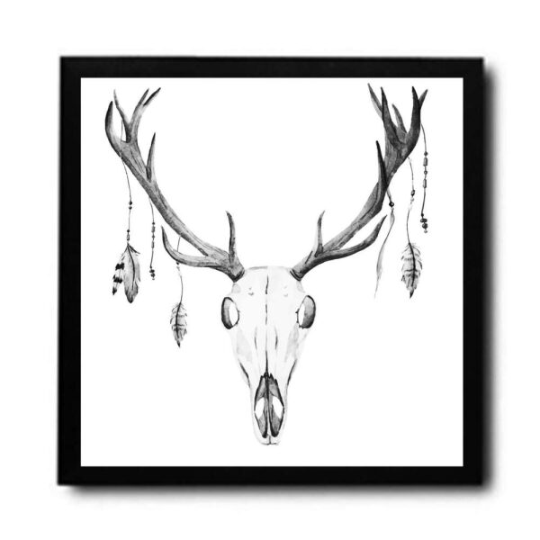 Bilde Canvas M/Ram. Dyrehode 2 50X50Cm