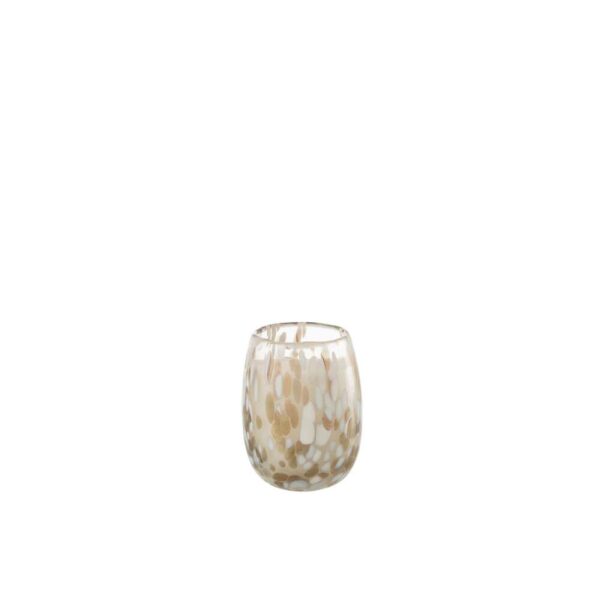 SCENTED CANDLE MIA WHITE/MIX GLASS SMALL-90H