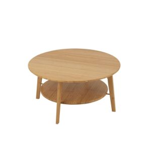 SIDE TABLE ROUND BAMBOO NATURAL LARGE