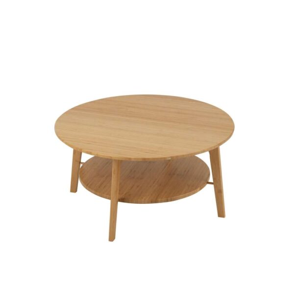 SIDE TABLE ROUND BAMBOO NATURAL LARGE