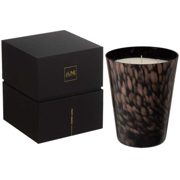 SCENTED CANDLE NOA SANDALWOOD BLACK/GOLD LARGE 95H