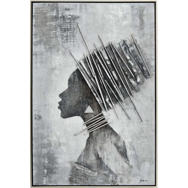 Maleri m/ramme 80x120cm