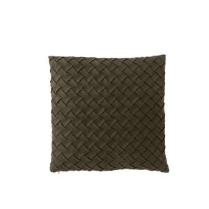 CUSHION WOVEN POLYESTER GREEN