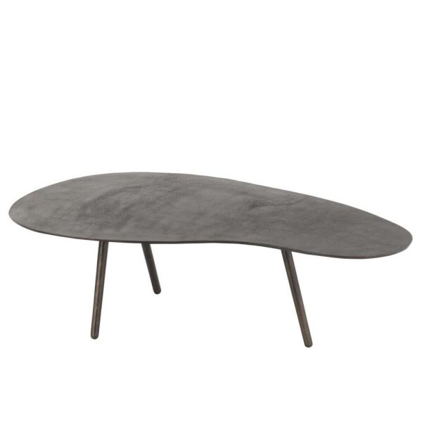 COFFEE TABLE DROP ALUMINIUM/IRON BLACK LARGE