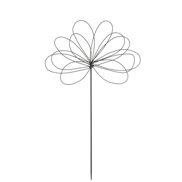 DECORATION GARDEN FLOWER LARGE IRON BLACK