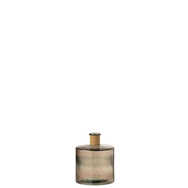 VASE SAFARI WIDE LIGHT BROWN SMALL