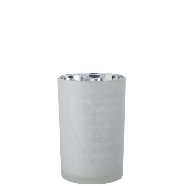 HURRICANE LOVE GLASS WHITE LARGE