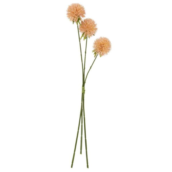 FLOWER ALLIUM 3 PIECES PLASTIC PINK PEACH L