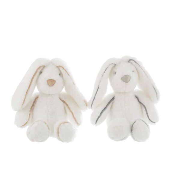 BUNNY PLUSH WHITE MEDIUM ASSORTMENT OF 2