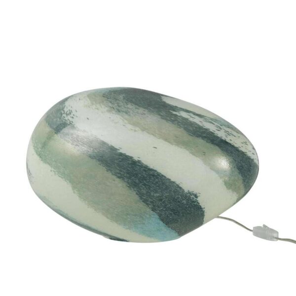 LAMP DANY STRIPES OVAL GLASS BLUE-GREEN