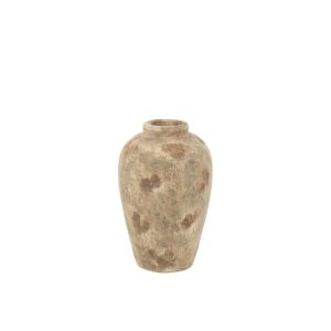 VASE POT ANTIQUE CLAY BEIGE SMALL