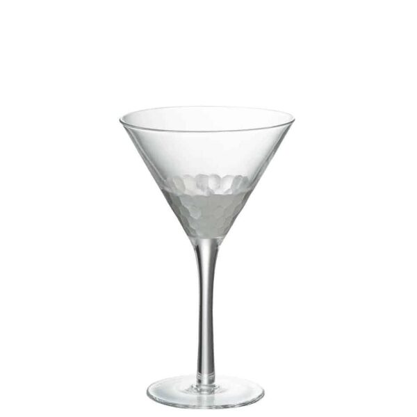 COCKTAIL GLASS TRANSPARENT/SILVER