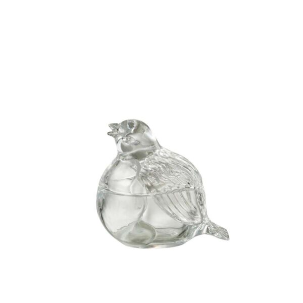 JAR PIGEON GLASS TRANSPARENT
