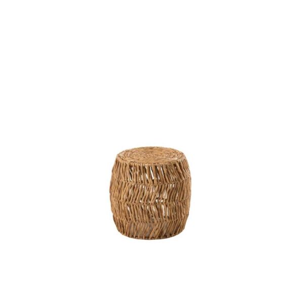 STOOL MAURICE ROUND WATER HYACINTH NATURAL