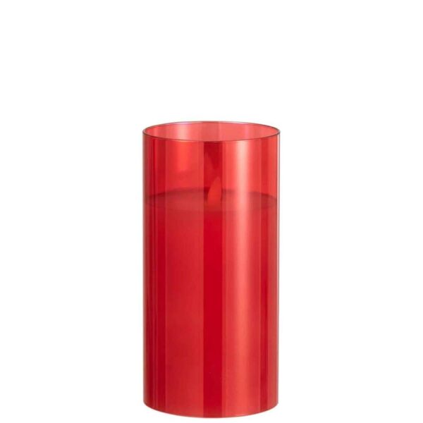 LEDLAMP SHINING GLASS RED MEDIUM