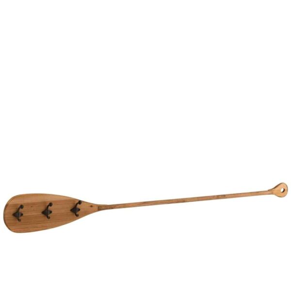 COAT RACK OAR WOOD/METAL BROWN
