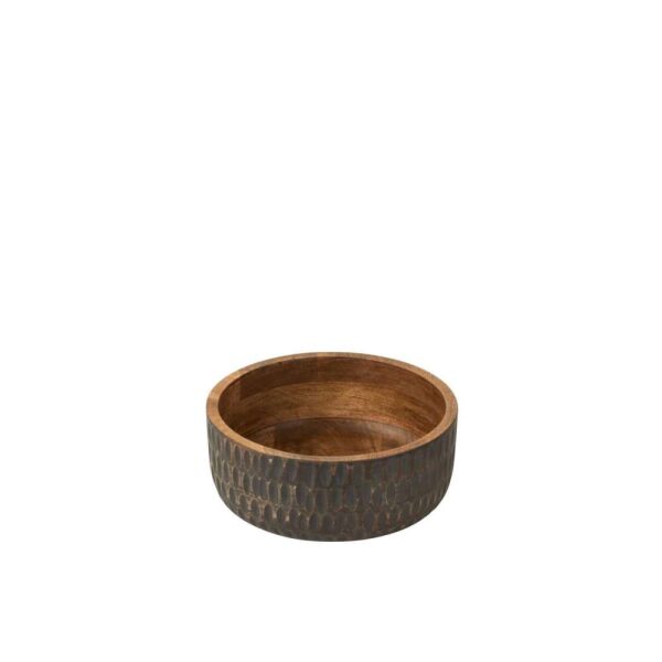 BOWL MANGO WOOD BROWN/BLACK LARGE