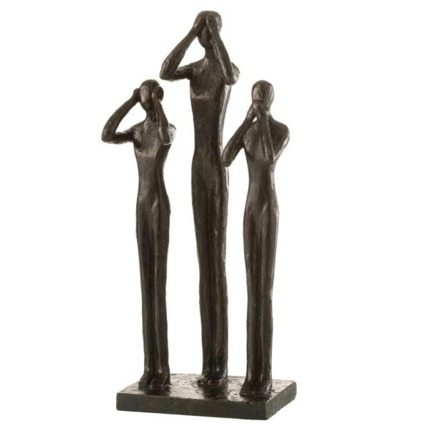 FIGURES SEE/HEAR/SPEAK POLY DARK BROWN