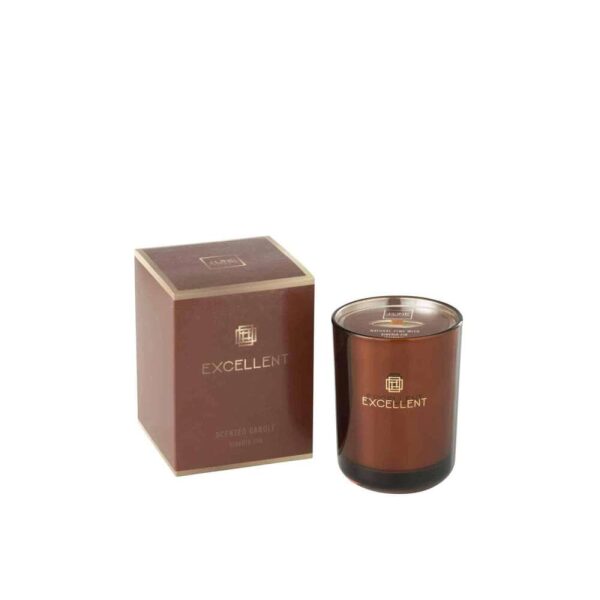 SCENTED CANDLE EXCELLENT SIBERIA FIR BROWN SMALL-50U