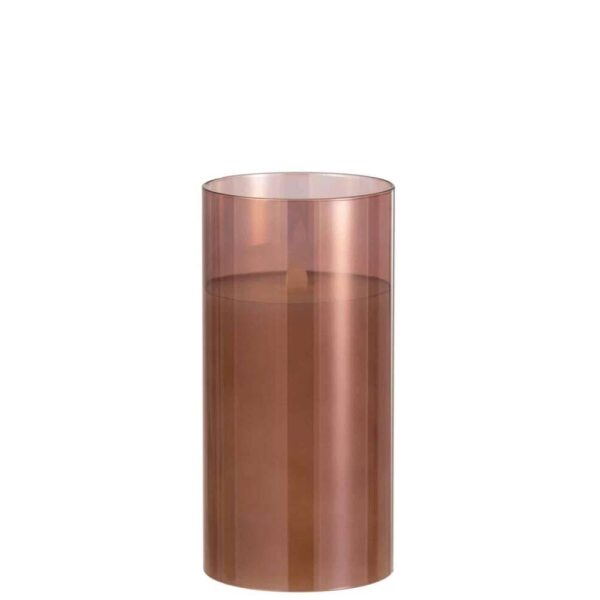 LEDLAMP SHINING GLASS BROWN MEDIUM
