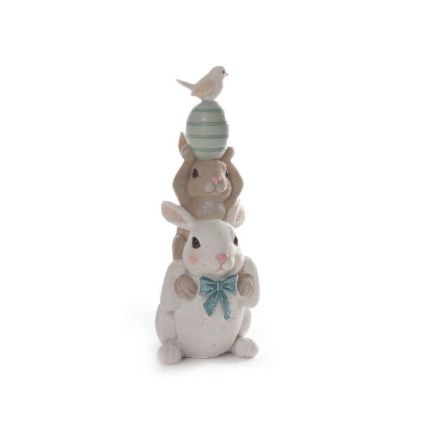 Figur Kanin X2 M/Egg 9X6X18Cm