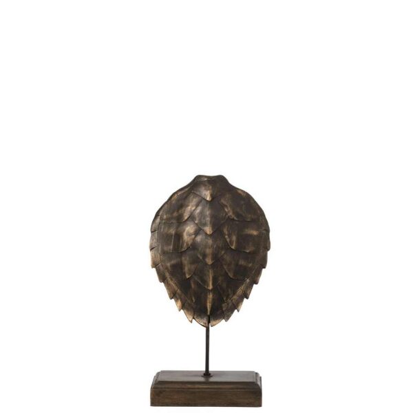 SHELL ON FOOT POLY BRONZE LARGE