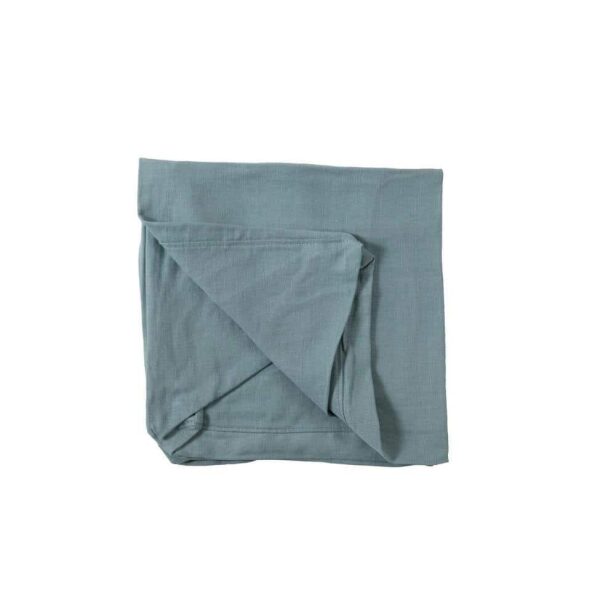 COVER FOR POUF MONACO LINEN JEANS BLUE