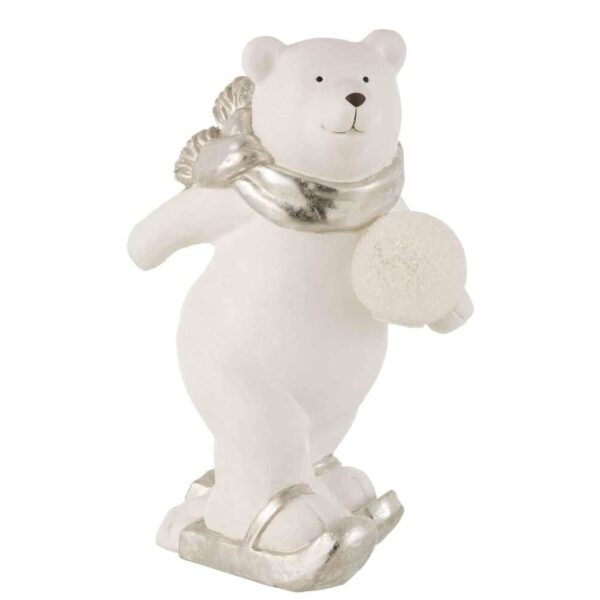 POLAR BEAR LED STANDING PORZ WHITE/SILVER LARGE