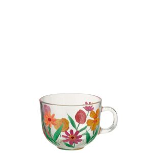 TEACUP FLOWERS GLASS MIX