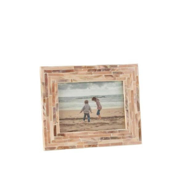 PHOTOFRAME NUYE SHELLS/MDF BEIGE 12x17cm